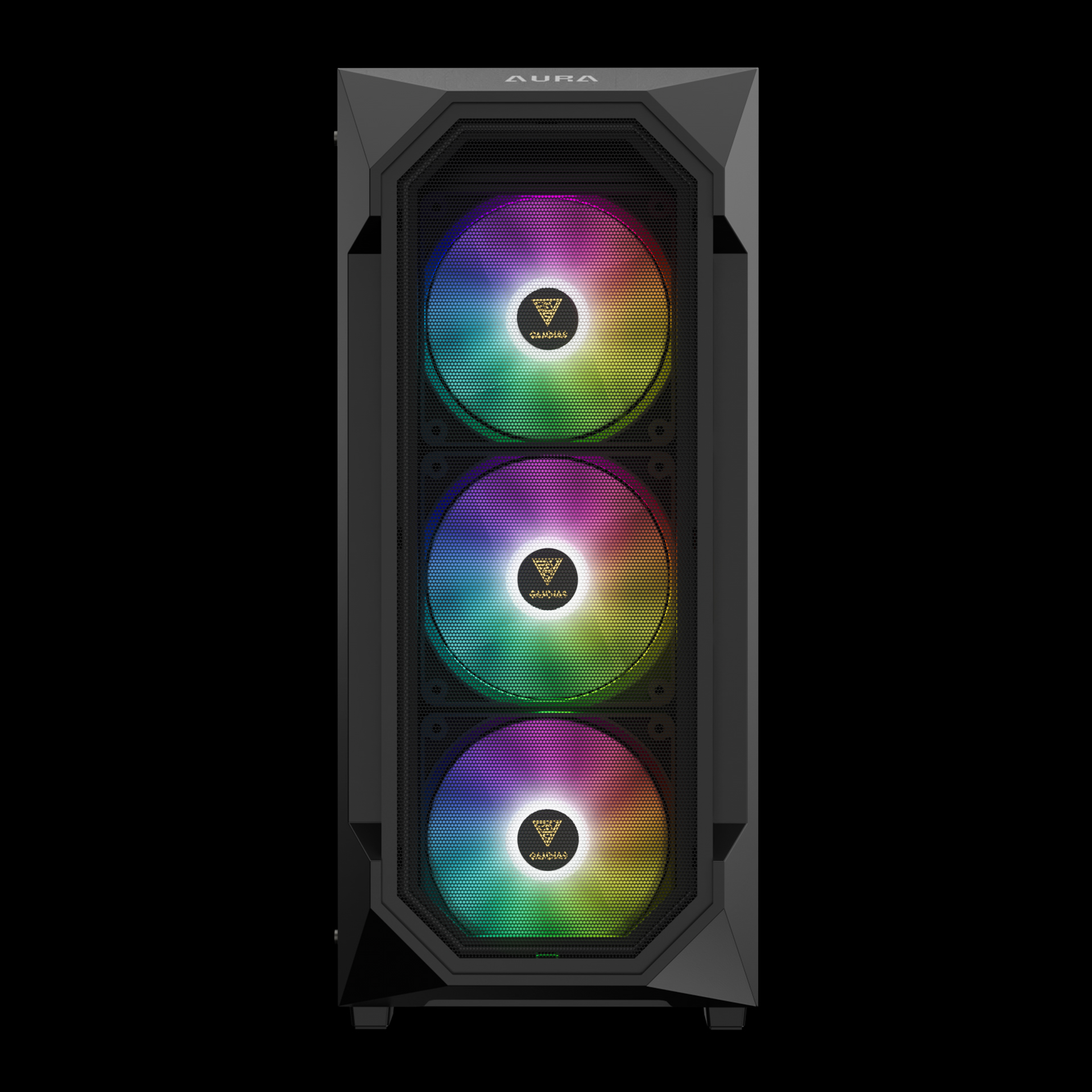 GAMDIAS AURA GC1 ELITE ARGB Mid Tower Gaming Case - Black GAMDIAS AURA GC1 ELITE ARGB Mid Tower Gaming Case - Black